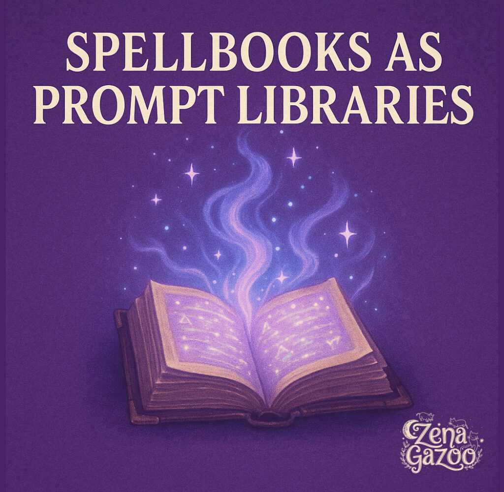 Spellbooks as Prompt Libraries