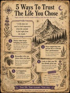 5 Ways To Trust The Life You Chose