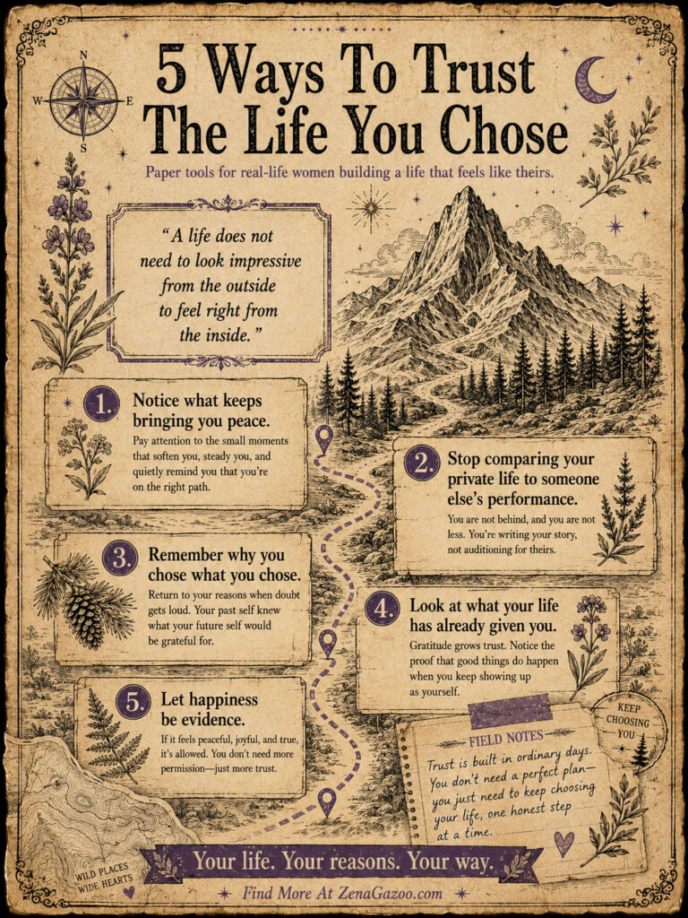 5 Ways To Trust The Life You Chose